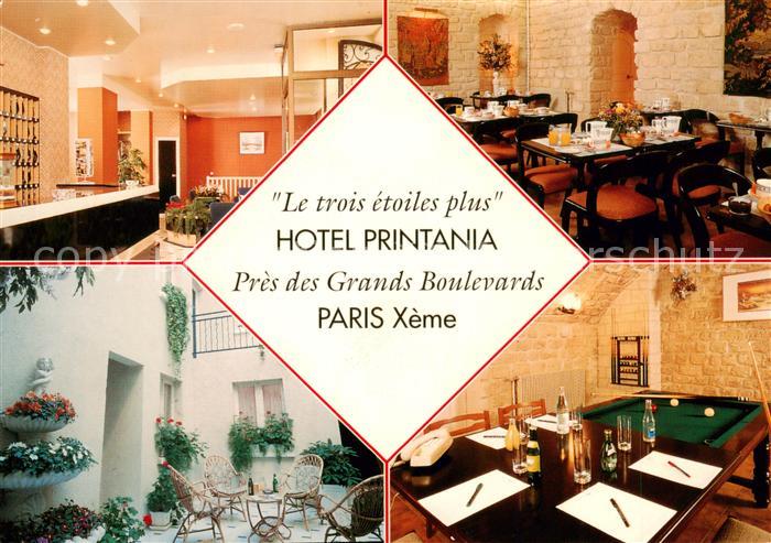 Paris 75 Hotel Printania Restaurant Billard