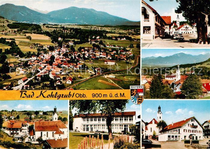 Bad Kohlgrub Panorama Ortsmotive Kirche Schule