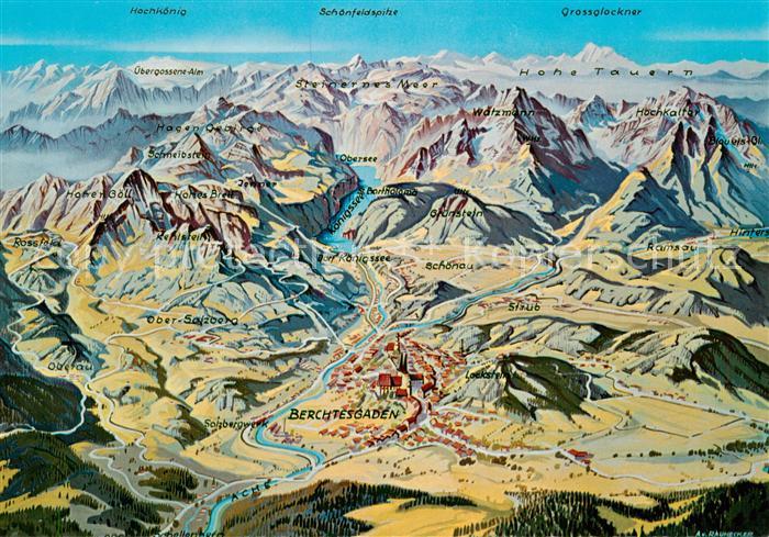 BERCHTESGADEN Bayern Panorama Berchtesgadener Land Alpen aus der Vogelperspektiv