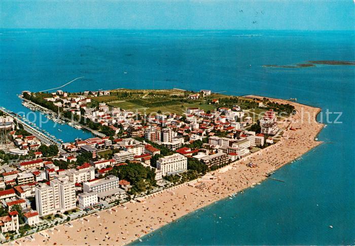 Lignano Sabbiadoro IT Punta est Spiaggia dall aereo