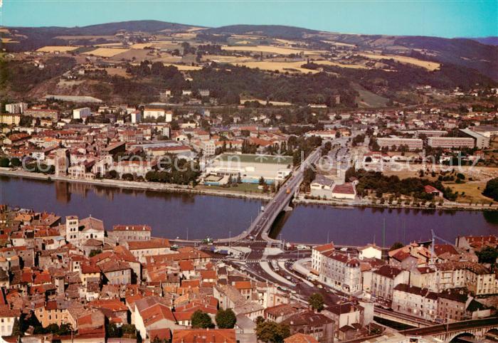 Vienne-sur-le-Rhone 38 Isere Vue panoramique en second plan Sainte Colombe les V