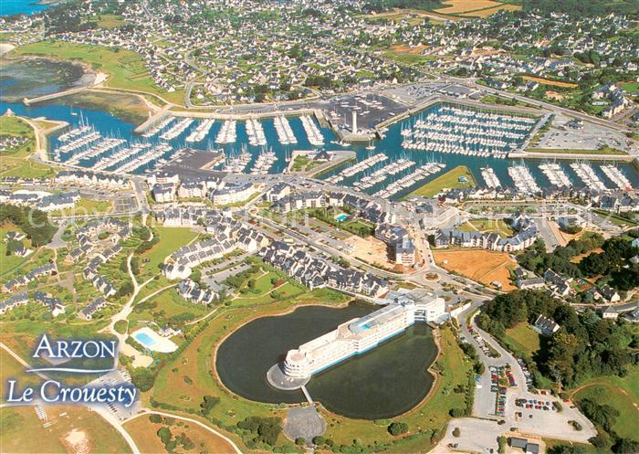 Arzon 56 Le Crouesty Port de plaisance Centre de thalassothérapie vue aérienne