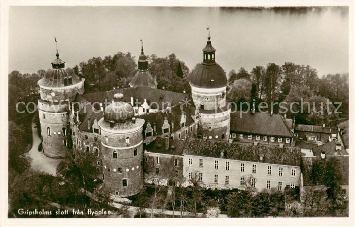 Gripsholms Slott Gripsholm Straengnaes Sweden Fliegeraufnahme
