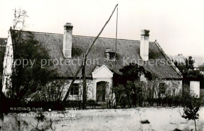 Raiding Burgenland AT Geburtshaus von Franz Liszt