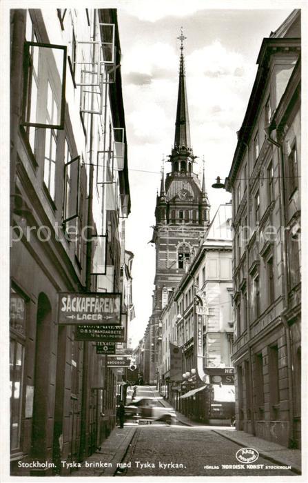 Stockholm Tyska brinken med Tyska kyrkan