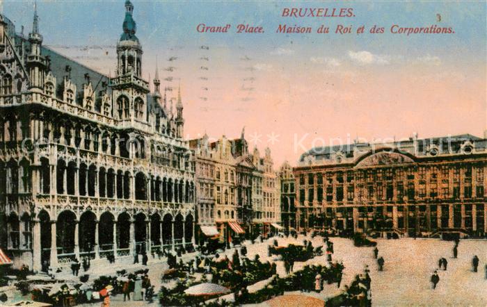 Bruxelles Bruessel Grand Place Maison du Roi et des Corporations