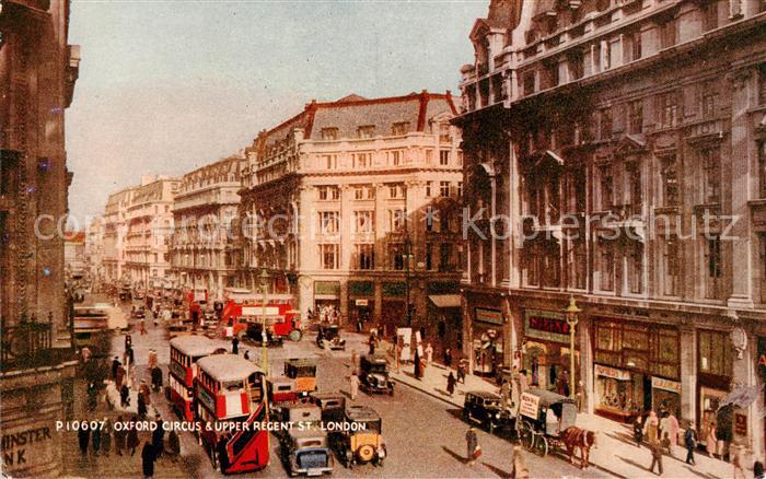 London  UK Oxford Circus and Upper Regent Street