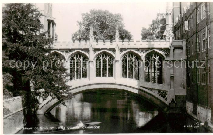 Cambridge  UK Cambridgeshire The Bridge of Sighs St Johns College