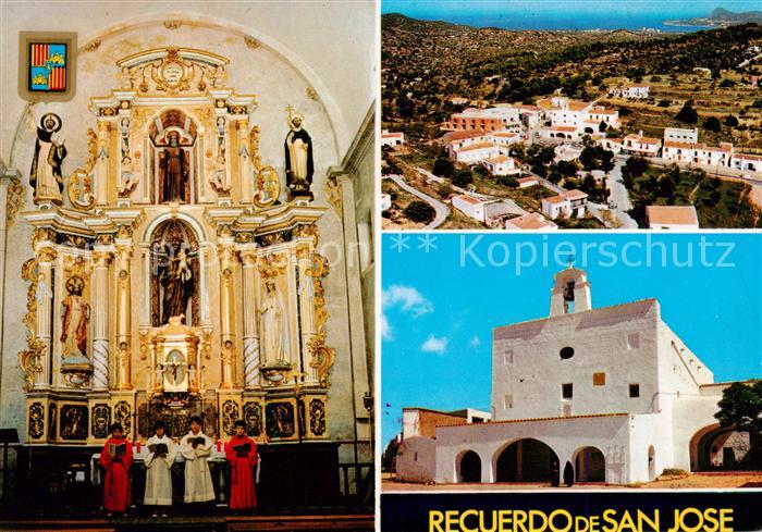 San Jose Ibiza ES Iglesia Retablo y exteriores