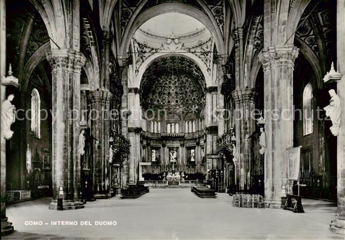 Como Lago di Como Interno del Duomo