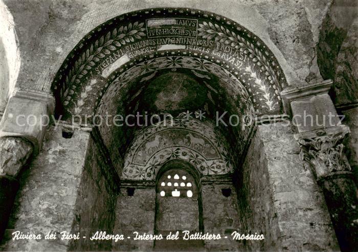 Albenga Isla de IT Interno del Battistero Mosaico