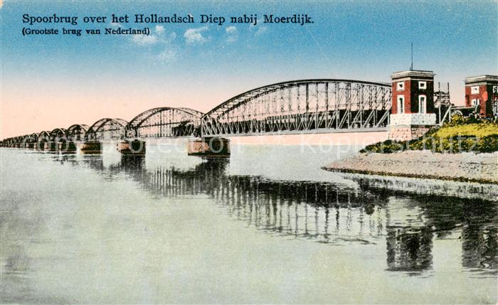 Moerdijk NL Spoorbrug over het Hollandsch Diep