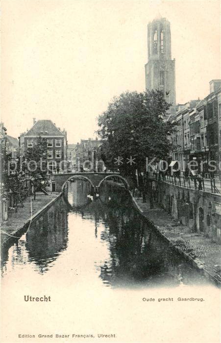 Utrecht NL Oude gracht Gaardbrug