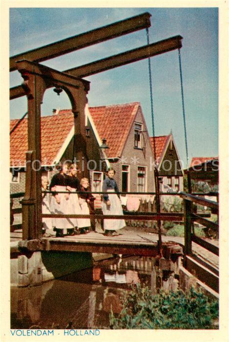 Volendam Motiv mit Ziehbruecke