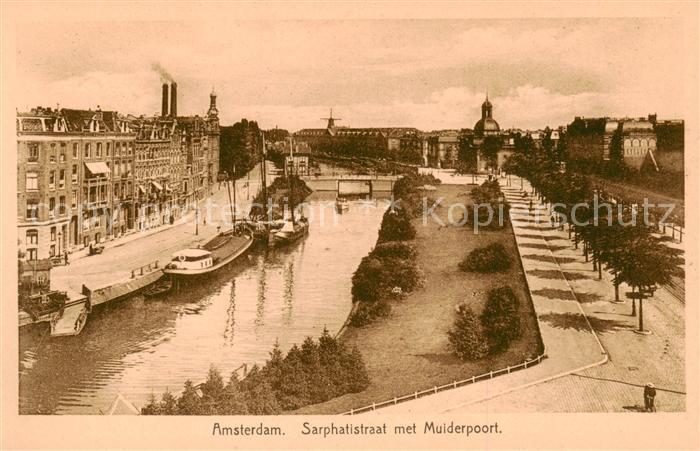 Amsterdam  NL Sarphatistraat met Muiderpoort