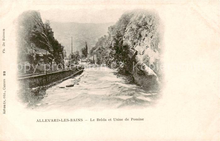 Allevard les Bains 38 Isere Le Breda et Usine de Pomine