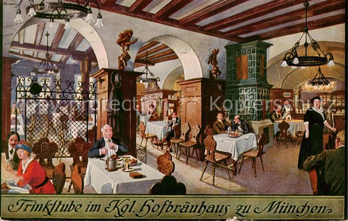 Muenchen Bayern Trinkstube im Kgl Hofbraeuhaus