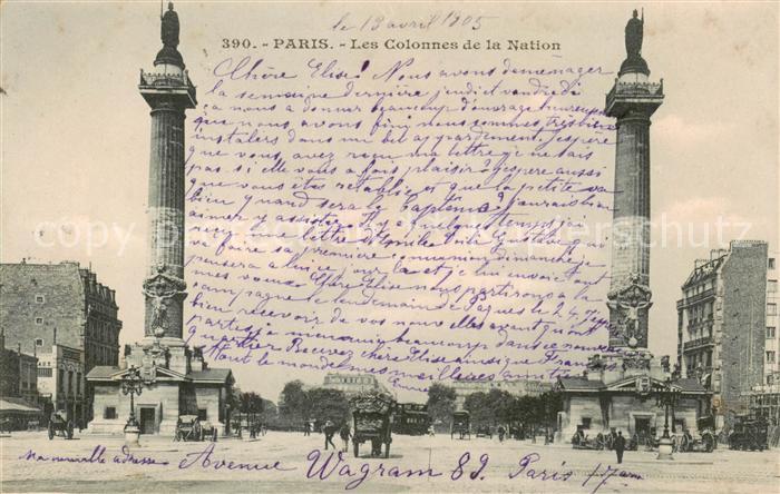 Paris 75 Les Colonnes de la Nation