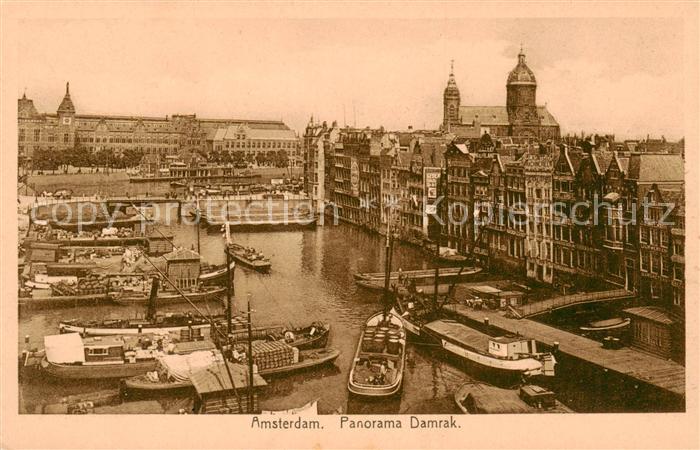 Amsterdam  NL Panorama Damrak