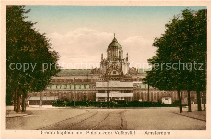 Amsterdam  NL Frederiksplein met Paleis voor Volksvlijt