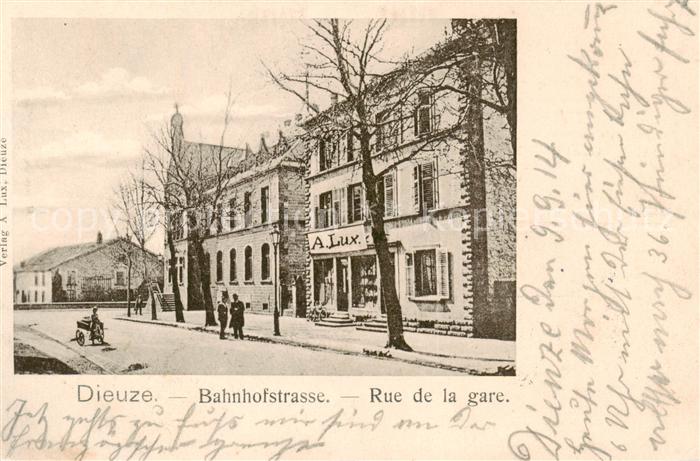Dieuze 57 Moselle Rue de la gare