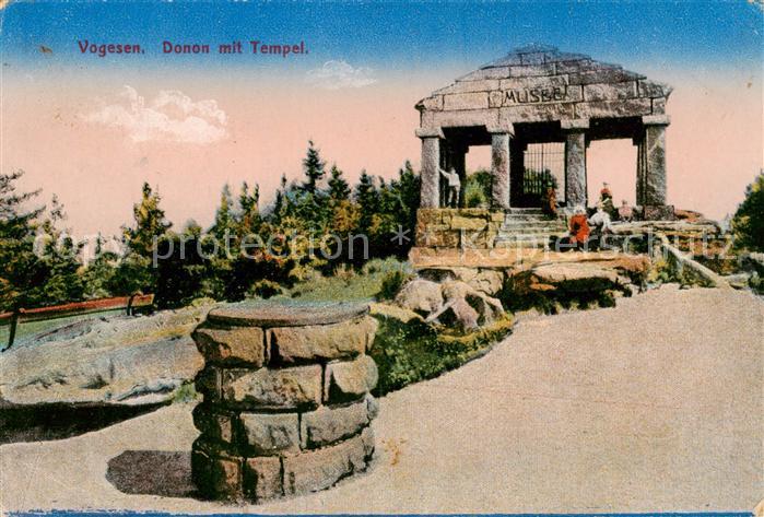 Vogesen Vosges Region Donon mit Tempel