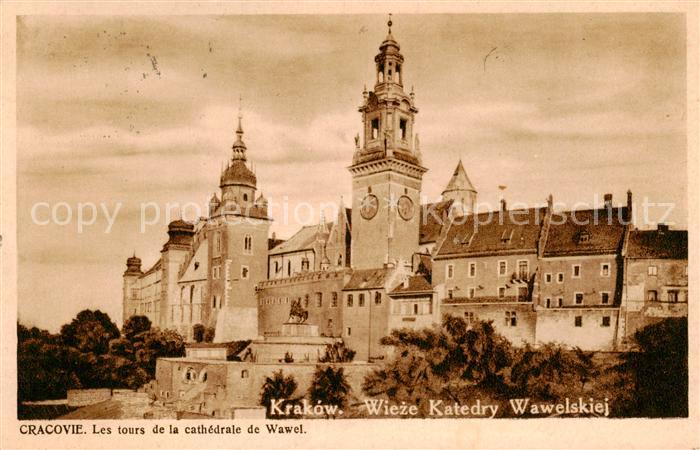 Krakow Krakau Wieze Katedry Wawelskiej