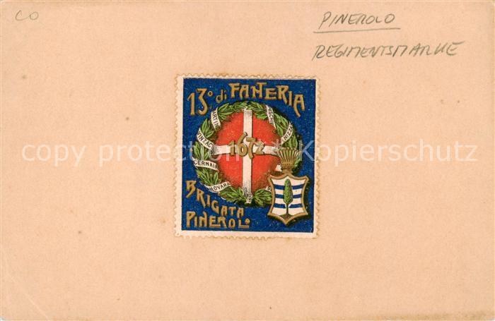 Pinerolo Piemonte IT Regimentskarte