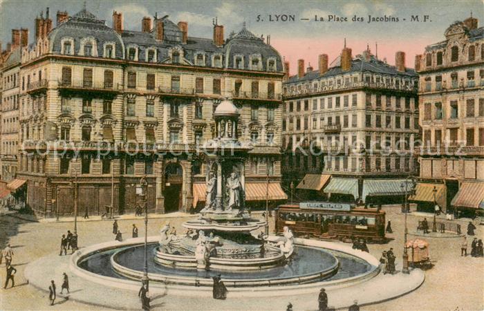 Lyon France La Place des Jacobins