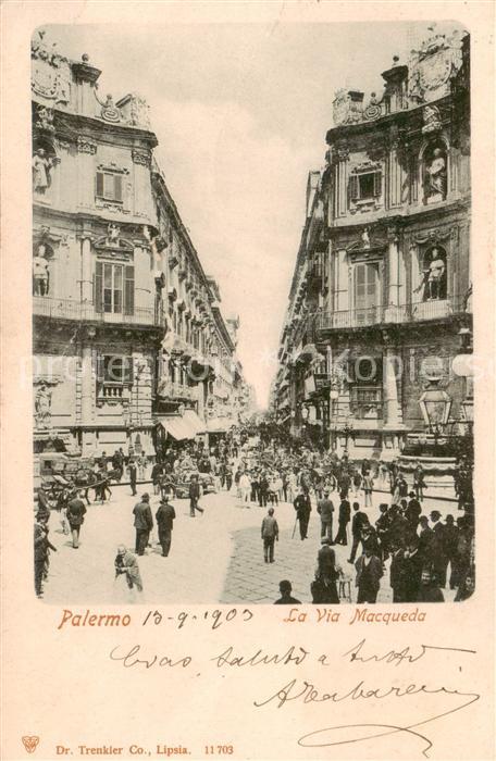Palermo  Sicilia La Via Macqueda