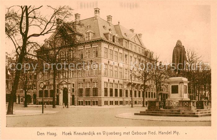 Den Haag La Haye NL Hoek Kneuterdijk en Vijverberg Gebouw Ned. Handel My