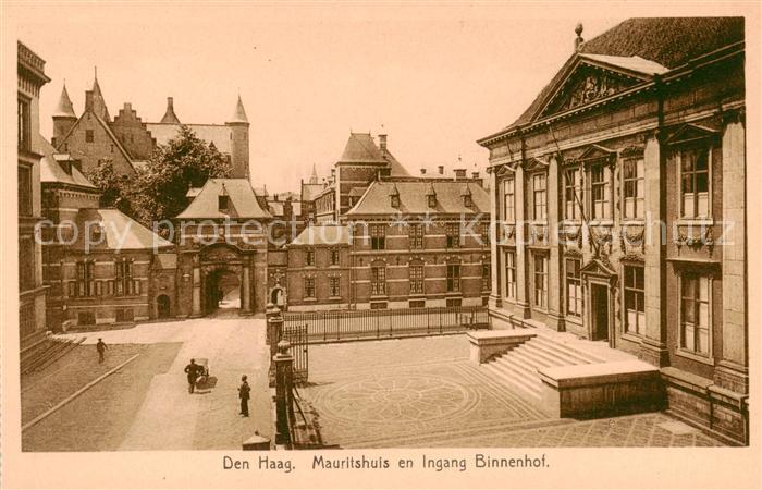 Den Haag La Haye NL Mauritshuis en Ingang Binnenhof