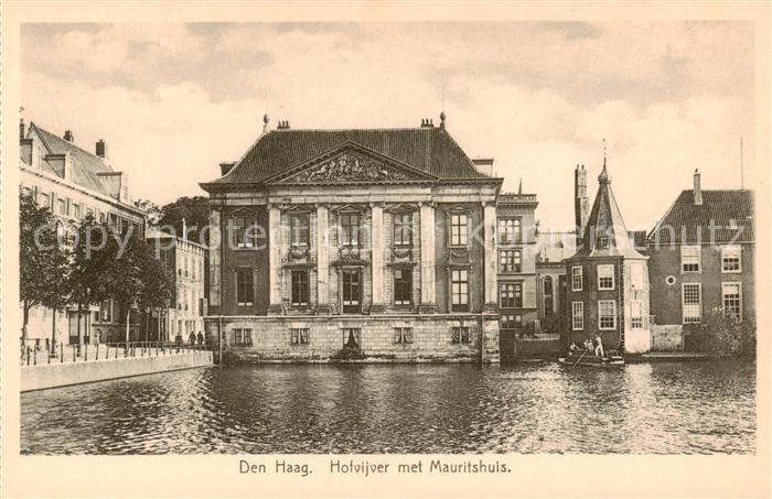 Den Haag La Haye NL Hofvijver met Mauritshuis