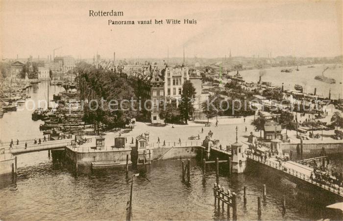 Rotterdam Panorama vanaf het Witte Huis