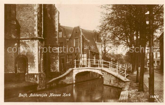 Delft NL Achterzijde Nieuwe Kerk