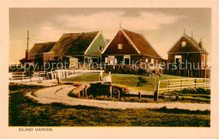 Marken Wohnhaeuser auf dem Eiland