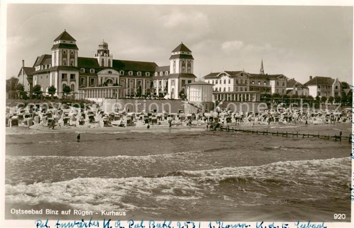 Binz Ruegen Kurhaus Strand Ostseebad