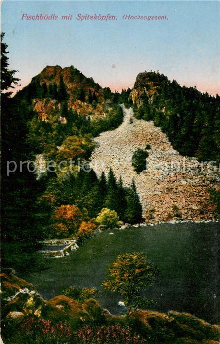 Muenster  Elsass Munster 68 Alsace Fischbödle mit Spitzköpfen Hochvogesen