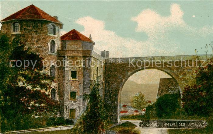 Namur sur Meuse Chateau des Comtes Schloss Feldpost