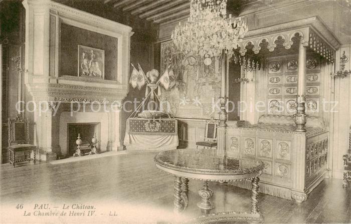 Pau 64 Chateau Chambre de Henri IV Feldpost
