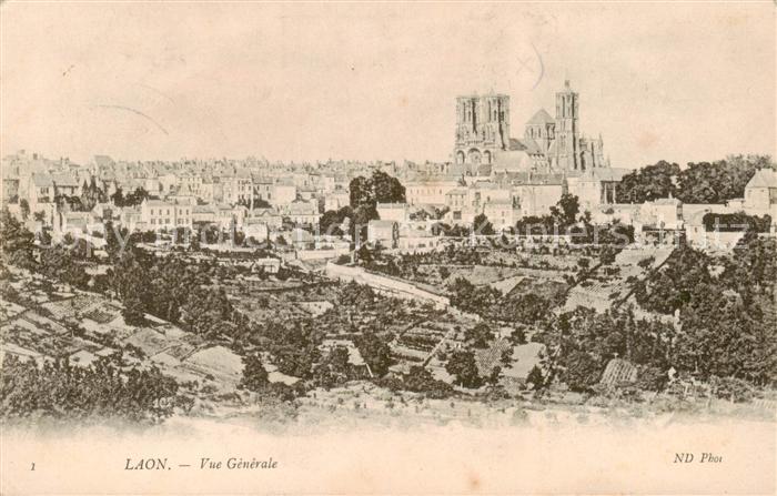 Laon 02 Aisne Vue Generale et la Cathedrale