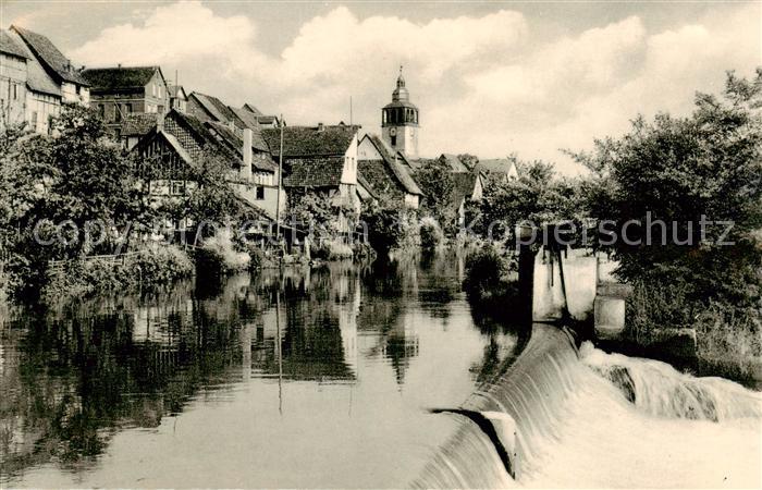 Bad Sooden-Allendorf Partie an der Werra Wehr