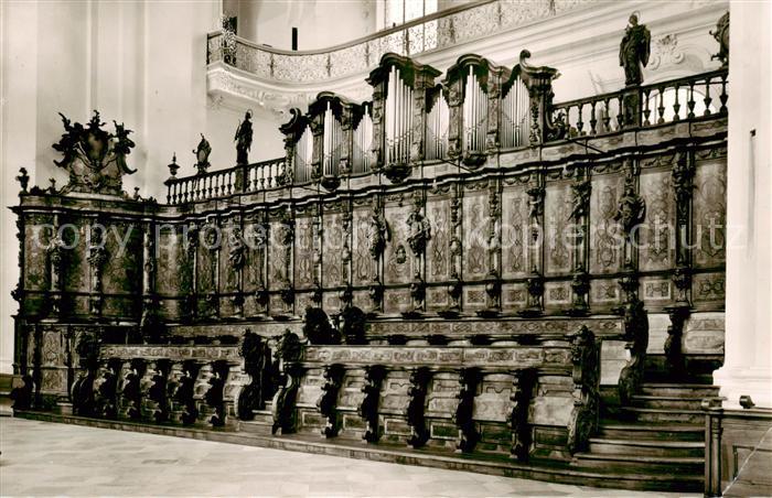 Weingarten Wuerttemberg Chorstuhl in der Basilika