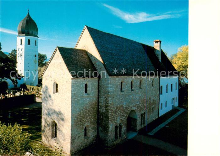 Frauenchiemsee Torhalle des Klosters Frauenwoerth Turm Klosterkirche