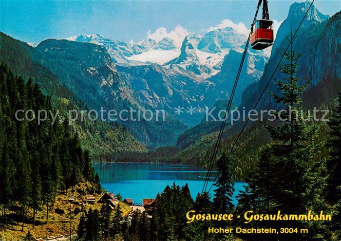 Gosau Salzkammergut AT Gosausee Gosaukammbahn Bergbahn Hoher Dachstein