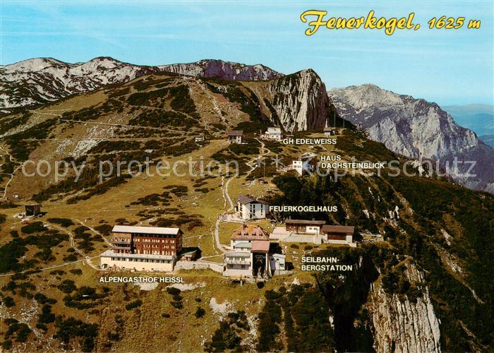 Ebensee Oberoesterreich Alpengasthoefe Feuerkogelhaus Hoellengebirge