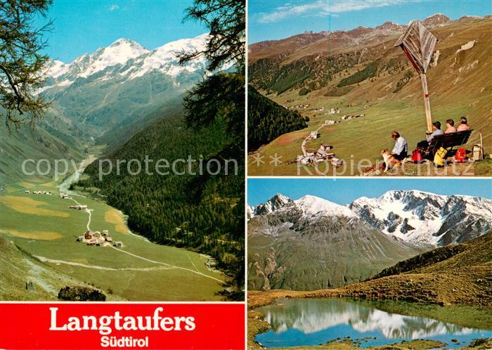 Langtaufers Graun Resia Trento IT Panorama Langtauerertal Wandergebiet Vinschgau