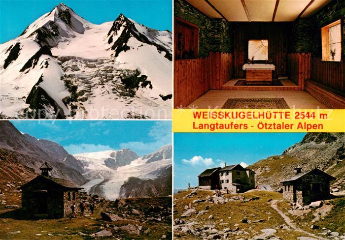 Langtaufers Graun Resia Trento IT Weisskugelhuette Berghuette oetztaler Alpen Vi