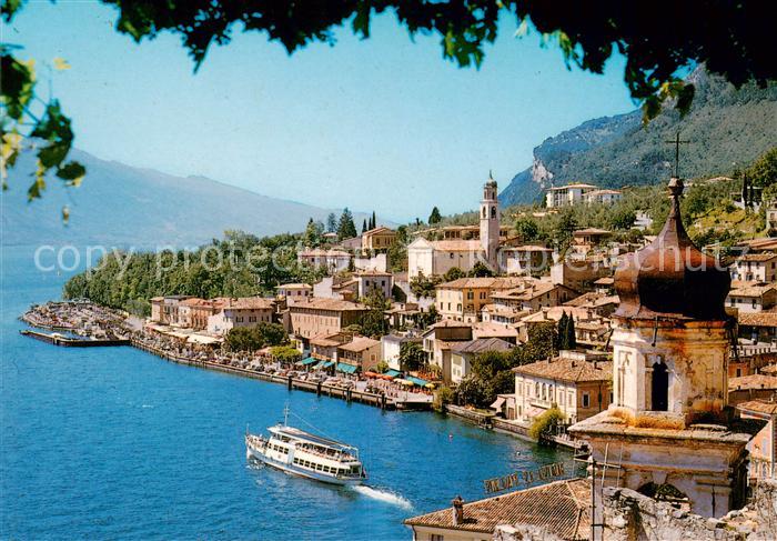 Limone sul Garda IT Panorama Gardasee Faehre