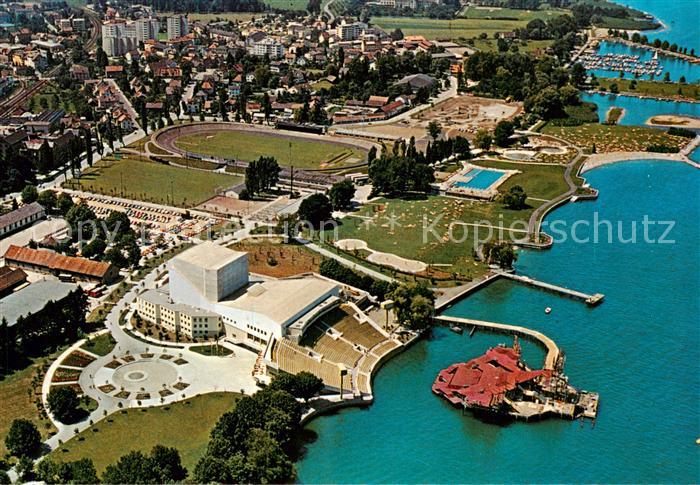 Bregenz Vorarlberg Bodensee Kongresshaus Festspielbuehne Tribuene Schwimmbad Sta